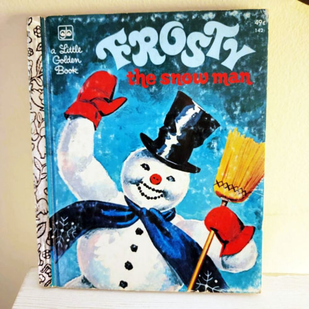 Frosty the Snowman Vintage Little Golden Book 1950 1974 k Christmas Storybook